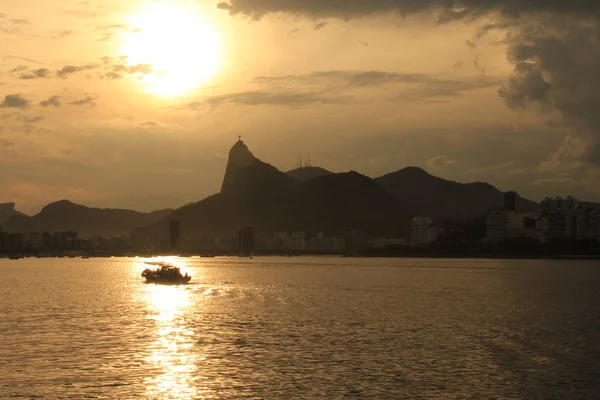 Standbeeld aan Jezus Christus in rio de janeiro Brazilië Stockfoto