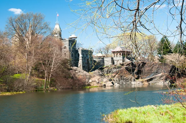 Castle in central park — Stock Photo, Image