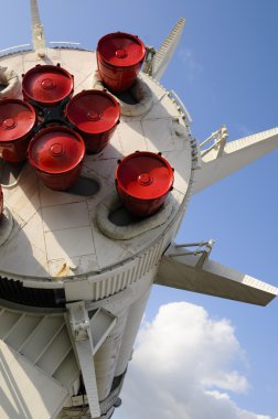 Rocket in the Rocket Garden in Cape Canaveral, Kennedy Uzay Merkezi
