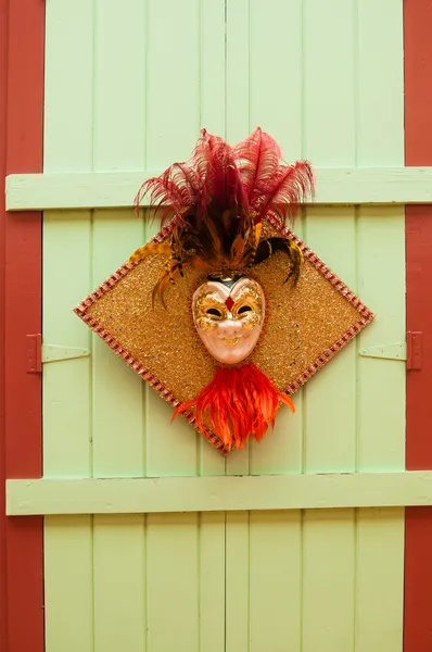 Mask on a wall — Stock Photo, Image