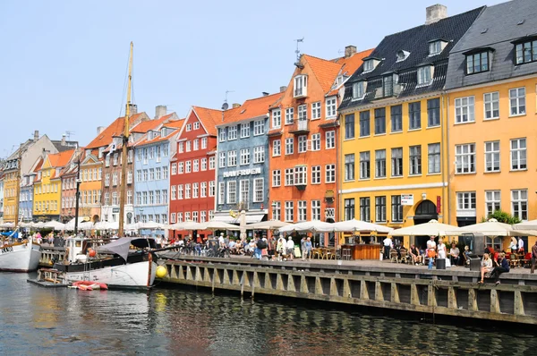 Brzegowy piesze wycieczki po Kopenhadze Kopenhaga, dania Zdjęcia Stockowe bez tantiem