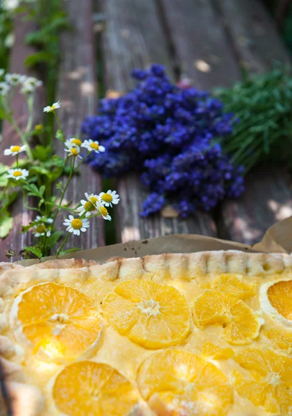 Orange tårta — Stockfoto