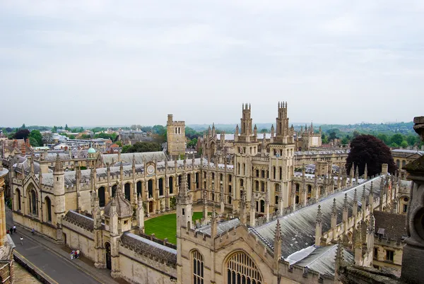 Переглянути над історичного університету Оксфорд, Англія Стокове Фото