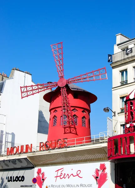 Prédio Moulin Rouge, Paris Fotos De Bancos De Imagens