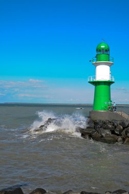 baltic sea, Almanya, warnemunde kıyısında.