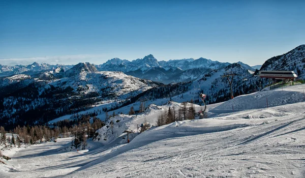 Alpes no inverno — Fotografia de Stock