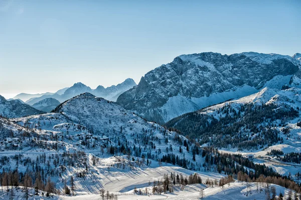 Alpen in de winter — Stockfoto