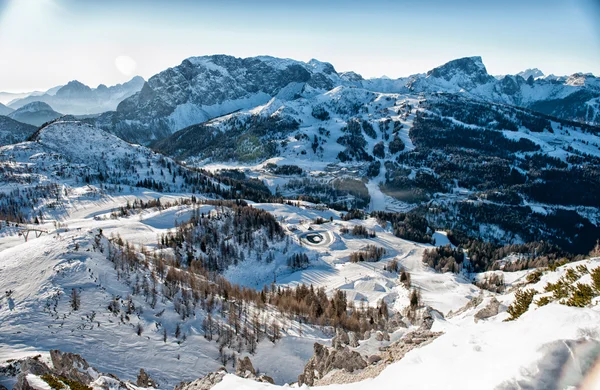 Alpes no inverno — Fotografia de Stock