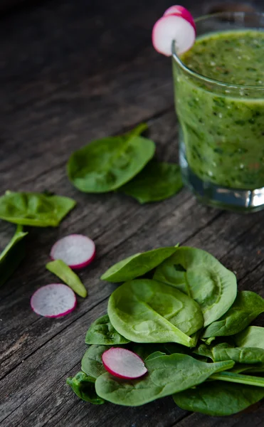 Egészséges zöld smoothie — Stock Fotó