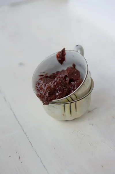Nyers csokoládé puding — Stock Fotó