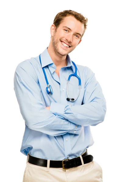 Confident young male doctor — Stock Photo, Image