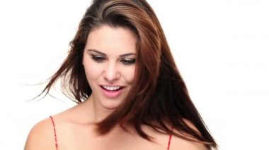 Sevgililer güller ile şirin kız