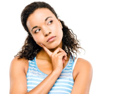 İspanyol kadın düşünme