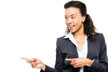çekici Afro-Amerikan işkadını olarak izole w işaret