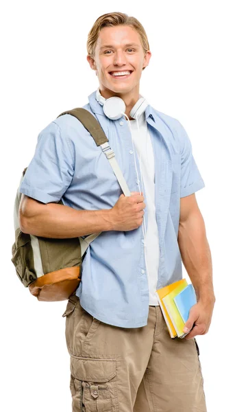 Estudiante universitario de vuelta a la escuela feliz — Foto de Stock