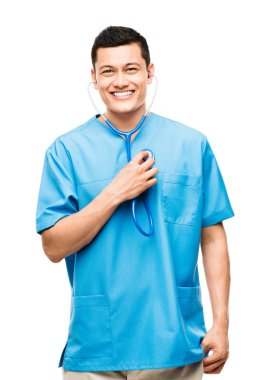 tıbbi doktor hemşire Latin Amerika karışık beni hispanic mutlu yarış