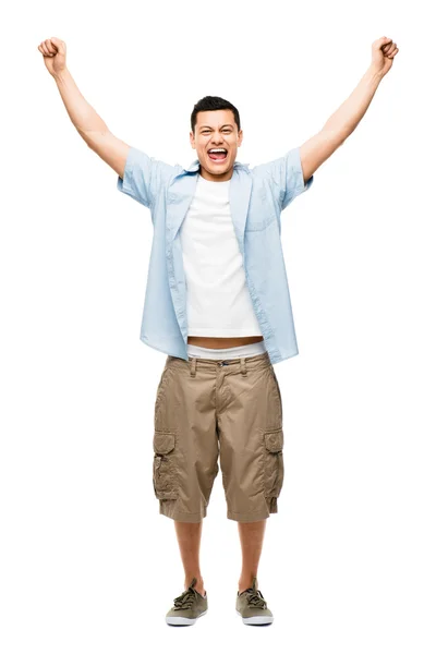 Asiático homem atraente feliz estudante — Fotografia de Stock