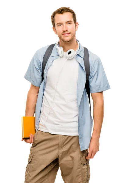 Universiteitsstudent man terug naar school — Stockfoto