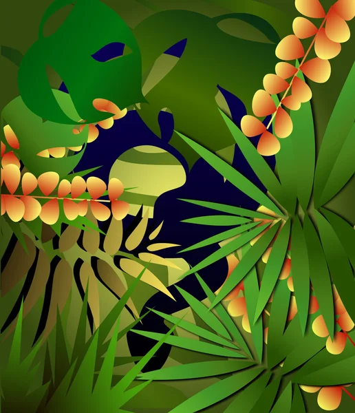 Serpent tropical — Image vectorielle