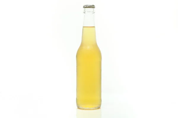Garrafa de cerveja transparente única — Fotografia de Stock