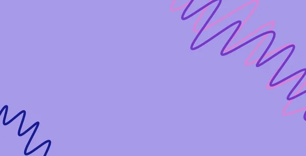 Abstraktní růžové čáry na fialovém pozadí. Minimální šablona návrhu. Modré abstraktní futuristické pozadí. Futuristický koncept. Izolované pozadí. Abstraktní světlá čára — Stockový vektor