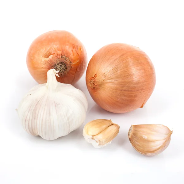 Onion and garlic — Stock Photo, Image