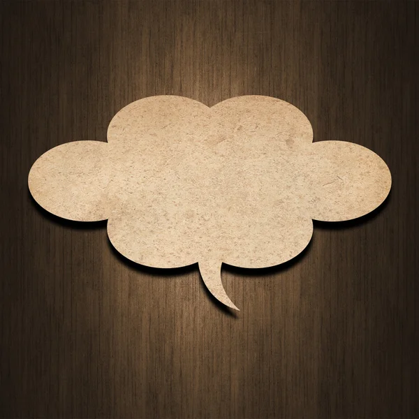 Speech bubble paper — Stock Photo, Image