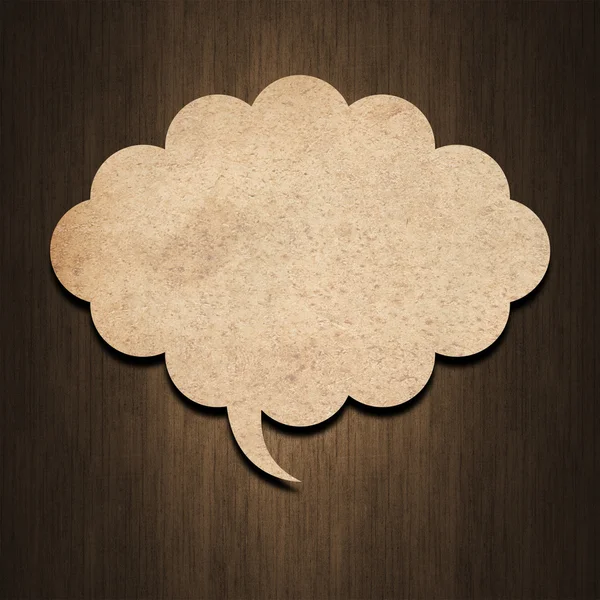 Speech bubble paper — Stock Photo, Image