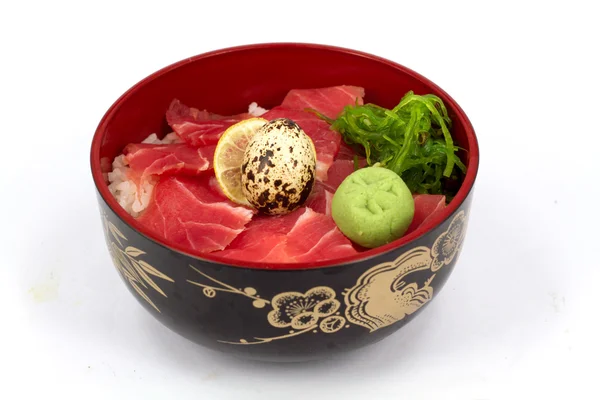 Sashimi med ris — Stockfoto