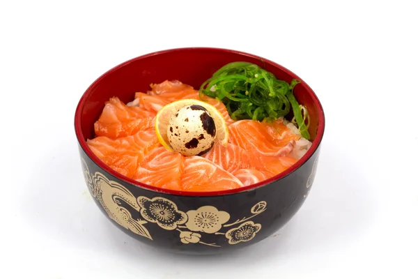 Sashimi med ris — Stockfoto