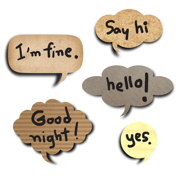 Speech bubble — Stock Photo, Image