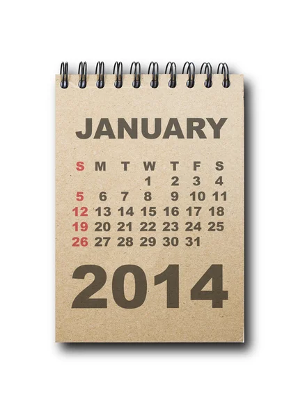 Calendário 2014 — Fotografia de Stock