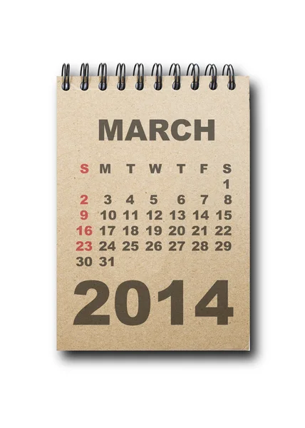 Calendar 2014 — Stock Photo, Image