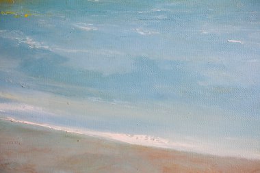 Beraberlik tuval üzerinde Beach