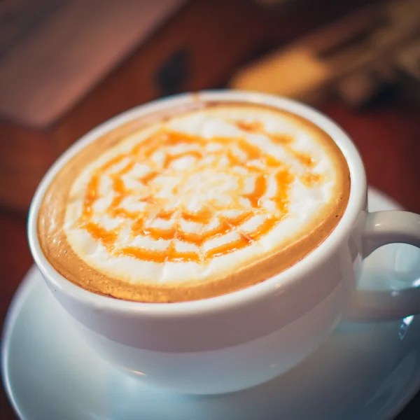 Карамельный кофе — стоковое фото