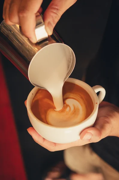 Latte art coffee — Stock Photo, Image