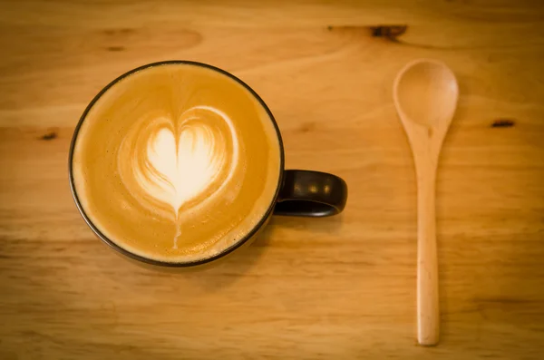 Café latte art — Photo