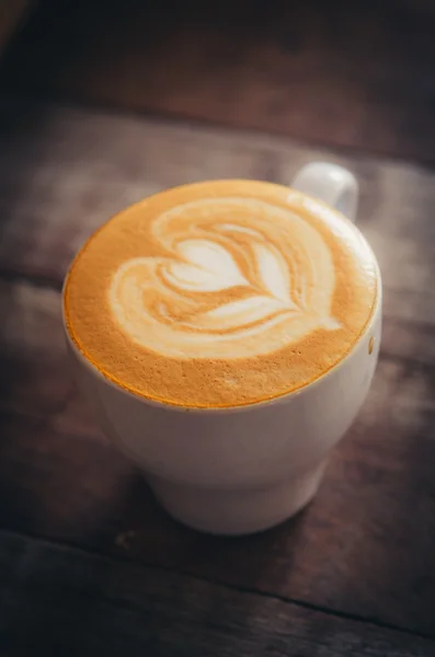 Kávé a latte art — Stock Fotó