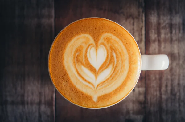 Káva latte art — Stock fotografie