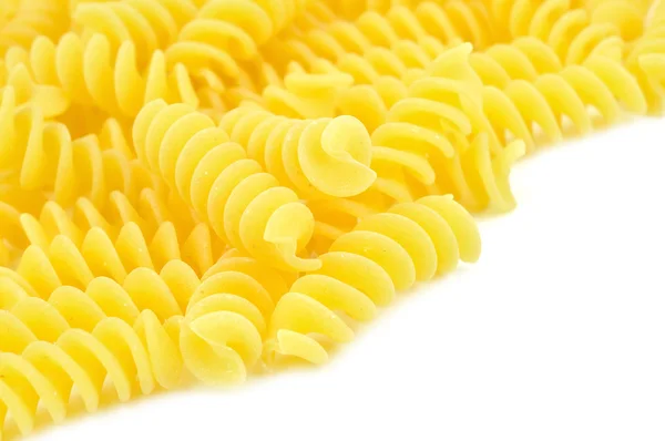 Uncooked fusilli, italian pasta — Stock Photo, Image