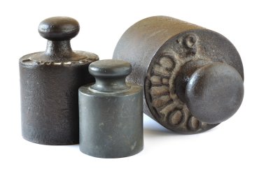 Old weight scale from 1, 2 and 5 KG