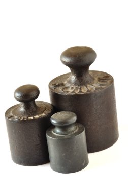 Old weight scale from 1, 2 and 5 KG