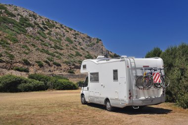Karavan Park cala domestica, Sardunya, İtalya