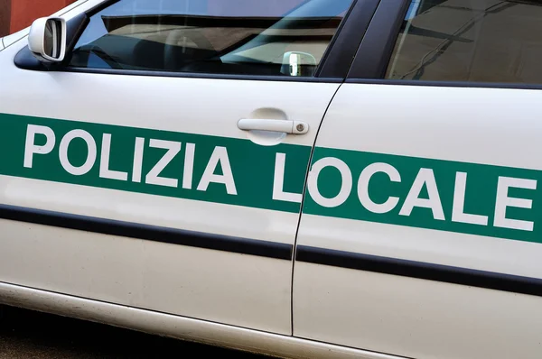 Bilen av den lokala polisen i Lombardiet — Stockfoto