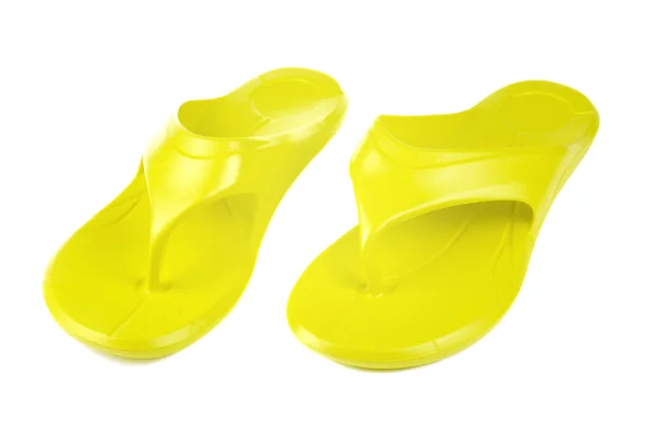 Yellow flip flops — Stock Photo, Image