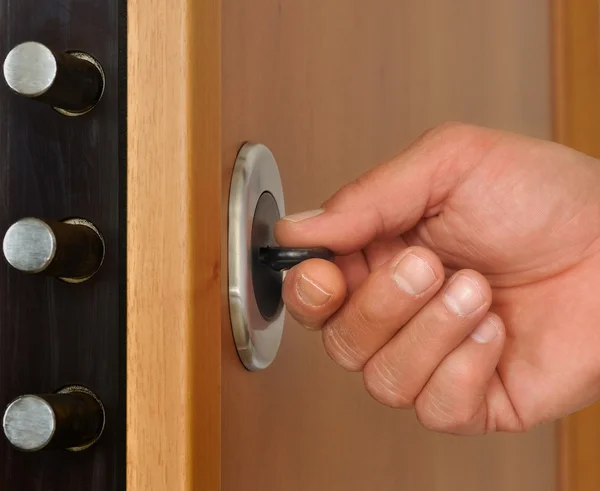 ล็อคประตูรักษาความปลอดภัย — ภาพถ่ายสต็อก