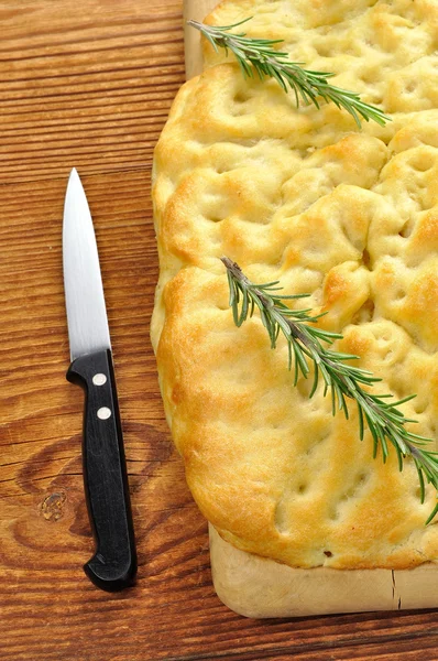 Focaccia z rozmarynem — Zdjęcie stockowe