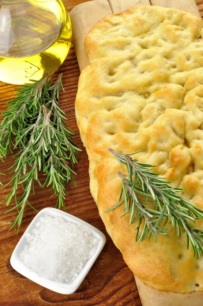 Focaccia z rozmarynem — Zdjęcie stockowe