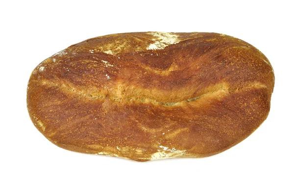 Типичный итальянский хлеб, испеченный в дровяной печи — стоковое фото