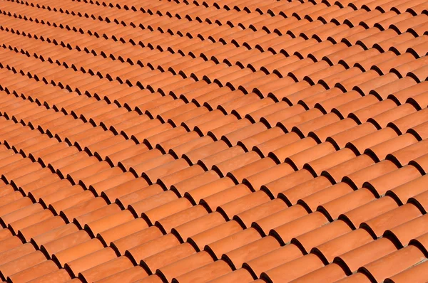 Roof tiles of terracotta — Stock Photo, Image